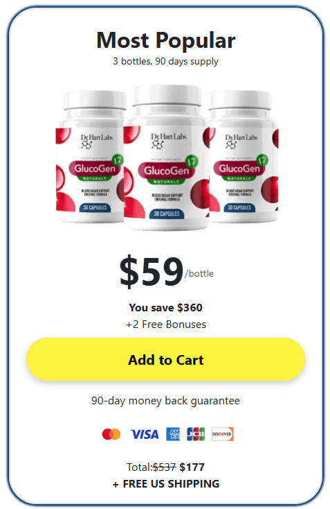 Buy GlucoGen17 3 Bottle